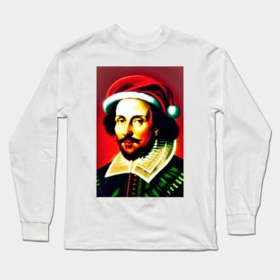 Santa Shakespeare (Celebrity Christmas) Long Sleeve T-Shirt